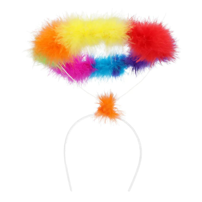 Regenboog Haarband Engel - Partywinkel - 8712026446497