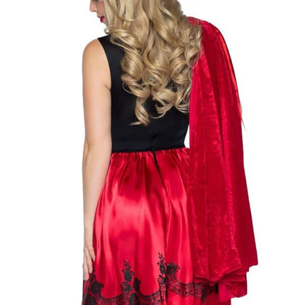 Roodkapje Jurk Rood Dames Leg Avenue - Partywinkel - 714718517476