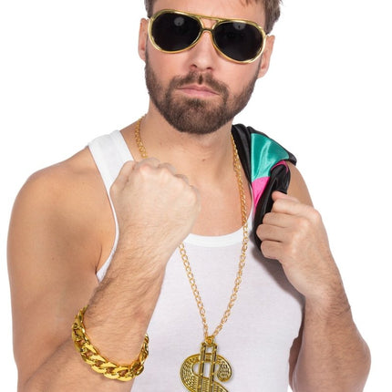 Set rapper (bril/ketting/armband) - Partywinkel - 8720059071203