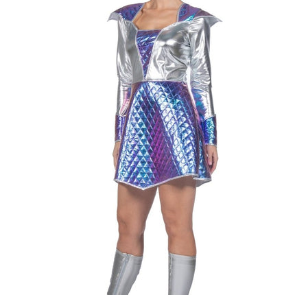 Space dress metallic - Partywinkel - 8720059066483