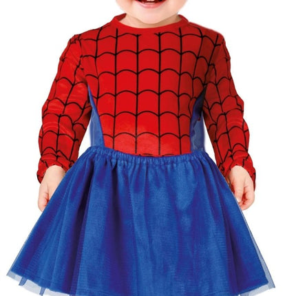 Spiderman Kostuum Blauw Rood Baby - Partywinkel - 8434077761823