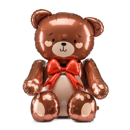 Standing foil balloon Teddy Bear, 59x88cm, mix - Partywinkel - 5904555075368