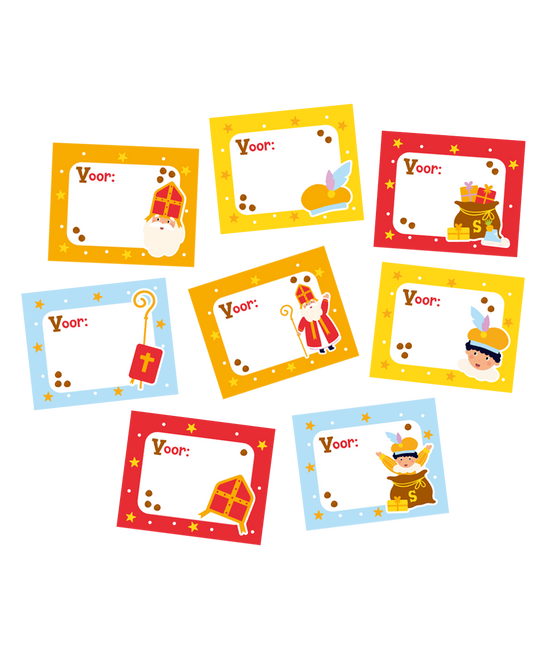 Sinterklaas Naamstickers 50st