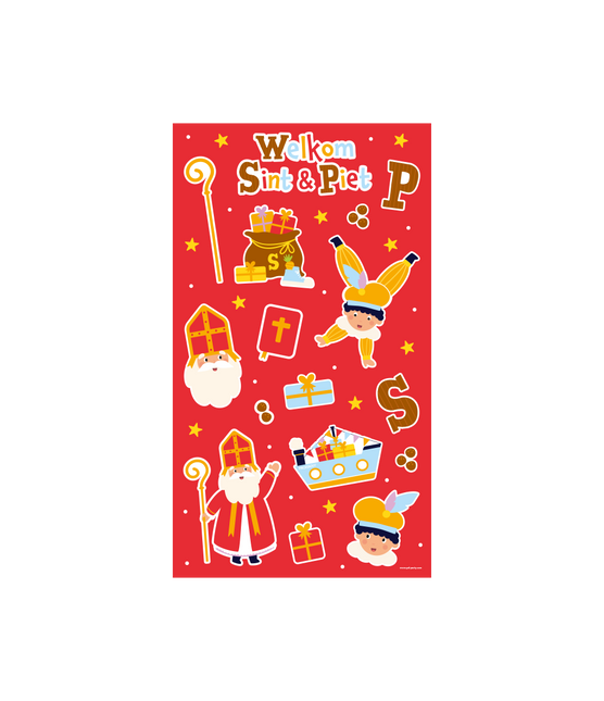 Sinterklaas Stickervellen 4st