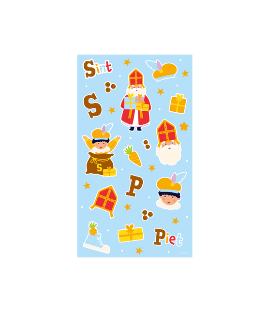 Sinterklaas Stickervellen 4st