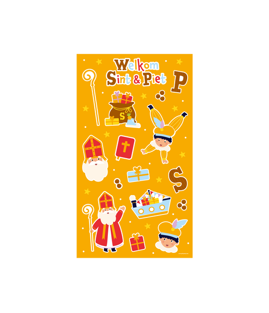 Sinterklaas Stickervellen 4st