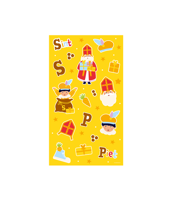 Sinterklaas Stickervellen 4st