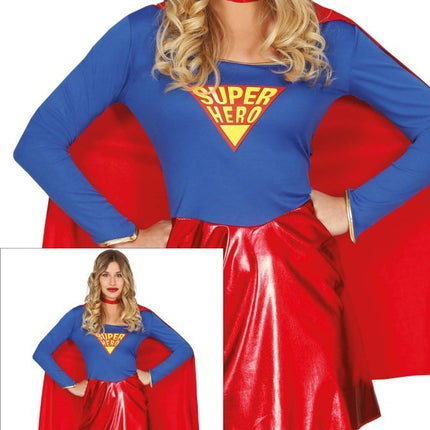 Super Vrouw Kostuum - Partywinkel - 8434077848449