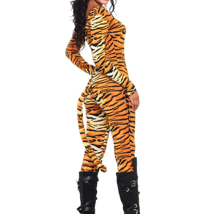 Tijger Catsuit Dames Leg Avenue - Partywinkel - 714718463346