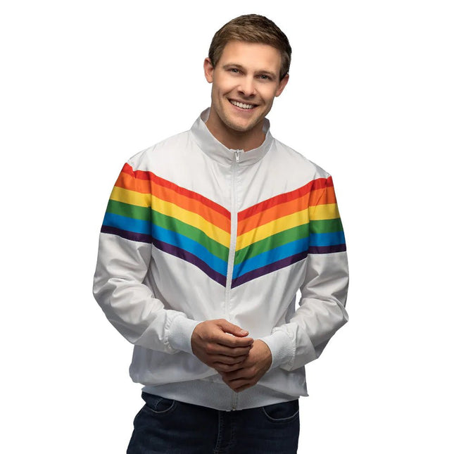 Trainingsjasje Vintage Rainbow Dude - Partywinkel - 8712026888808