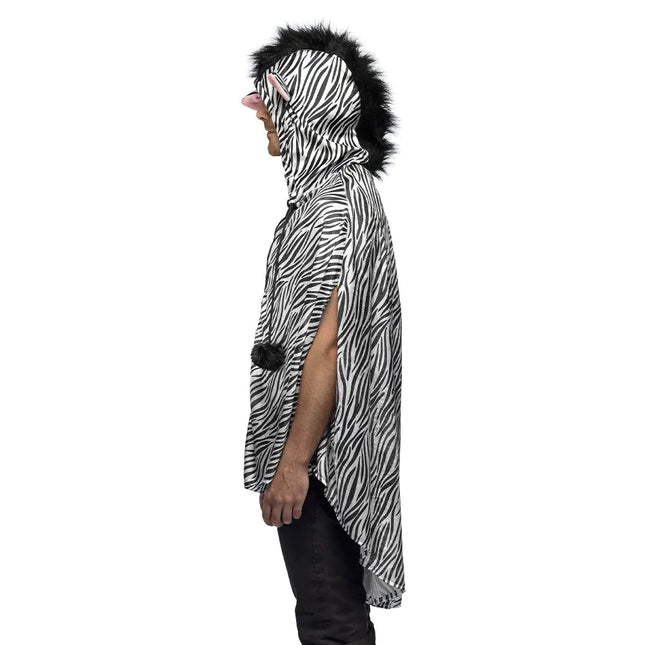 Zebra Poncho - Partywinkel - 8712026884619